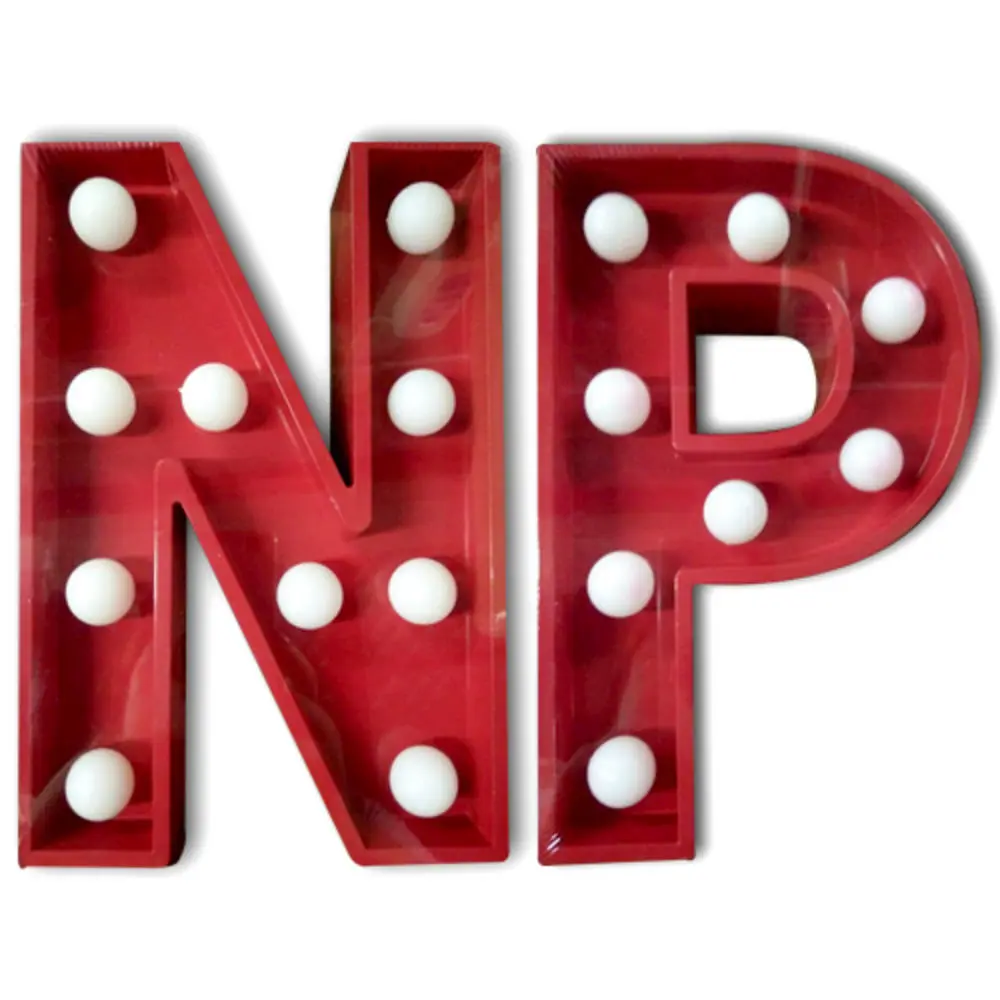 LED Light Up Letters - Red