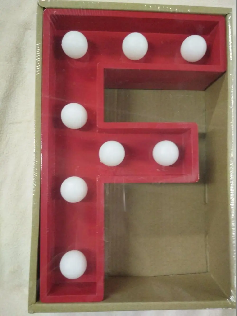 LED Light Up Letters - Red - Image 8