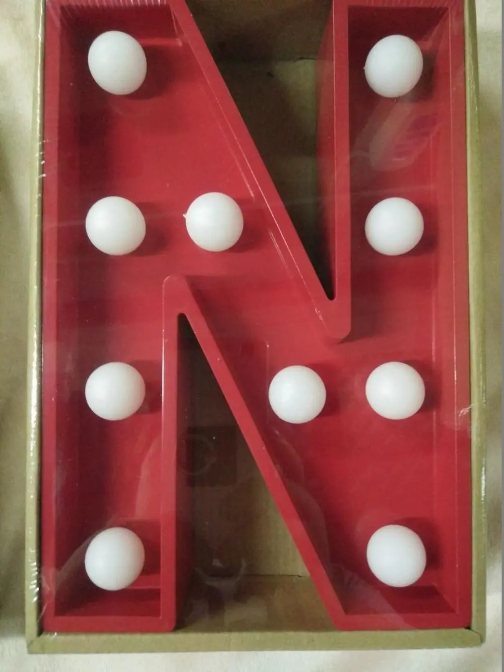 LED Light Up Letters - Red - Image 10