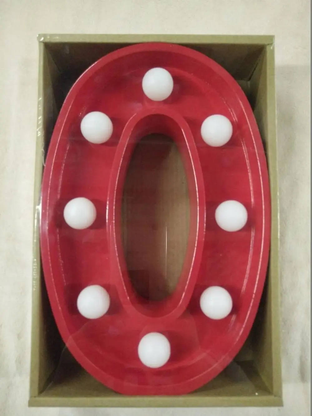 LED Light Up Letters - Red - Image 11