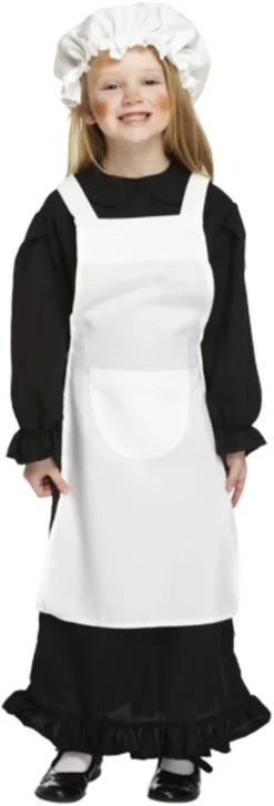 Girls Victorian Parlourmaid Costume