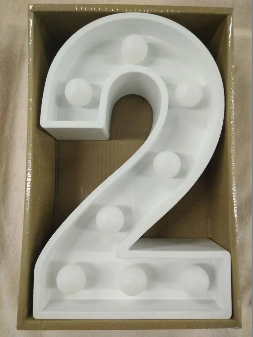 LED Light Up Letters - White - Image 2