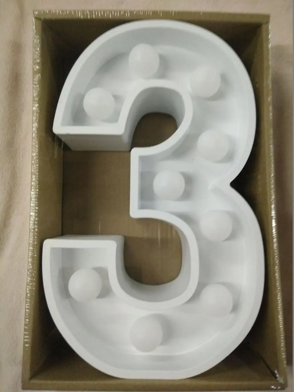 LED Light Up Letters - White - Image 3