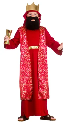 Kids Red Wise Man Costume