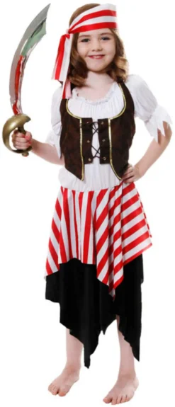 Girls Buccaneer Pirate Costume