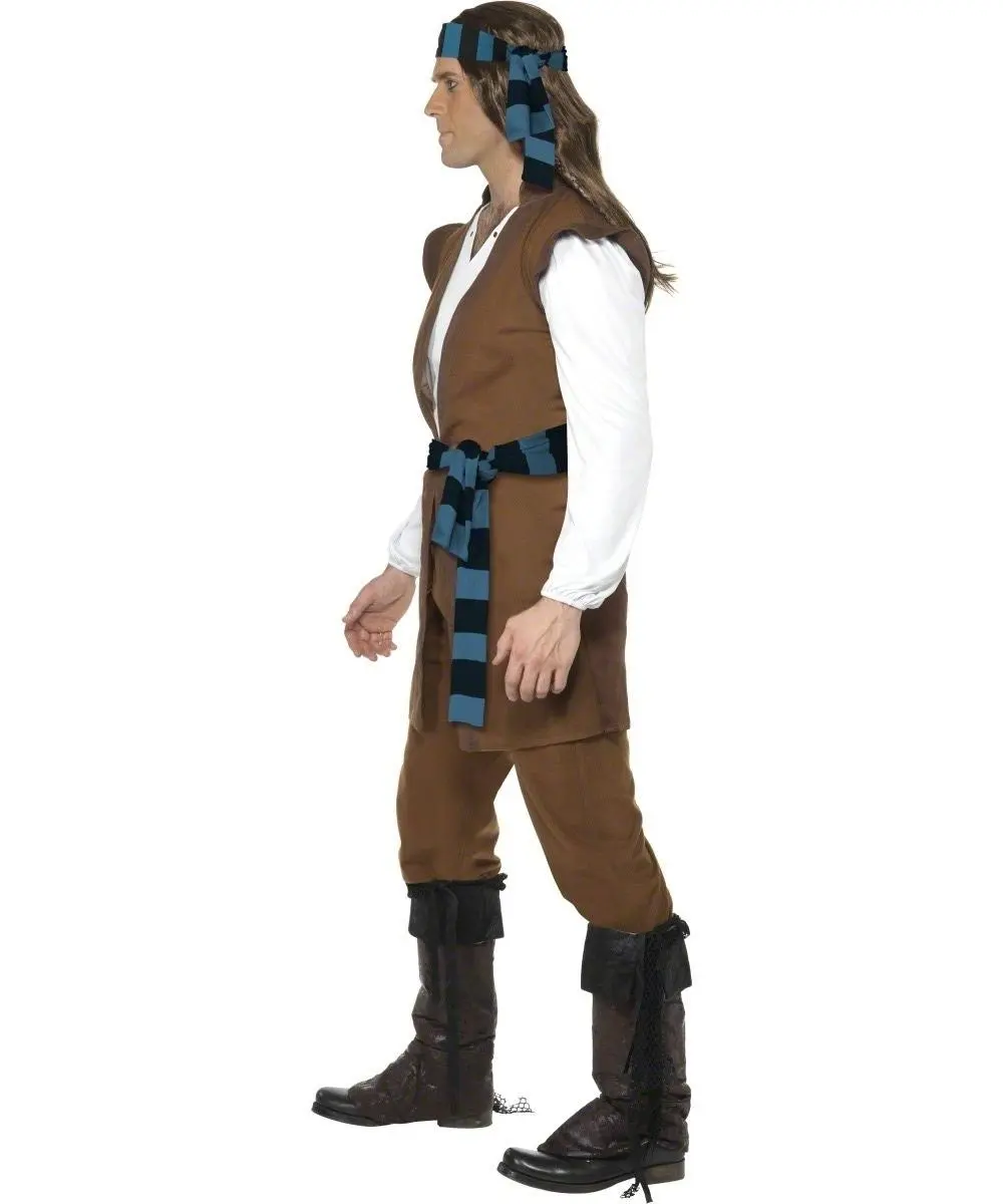 Caribbean Pirate Man Costume - Image 2