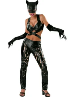 Ladies Cat Woman Fancy Dress Costume
