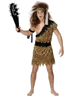Mens Caveman Fancy Dress Costume