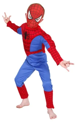 Boys Deluxe Padded Muscle Spiderman Costume