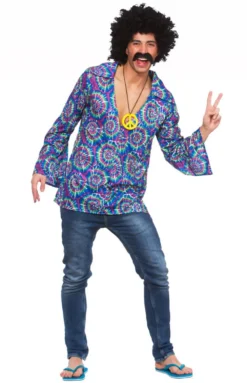 Funky Hippie Shirt Mens Costume