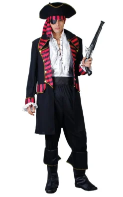 Deluxe Pirate Captain Mens Costume