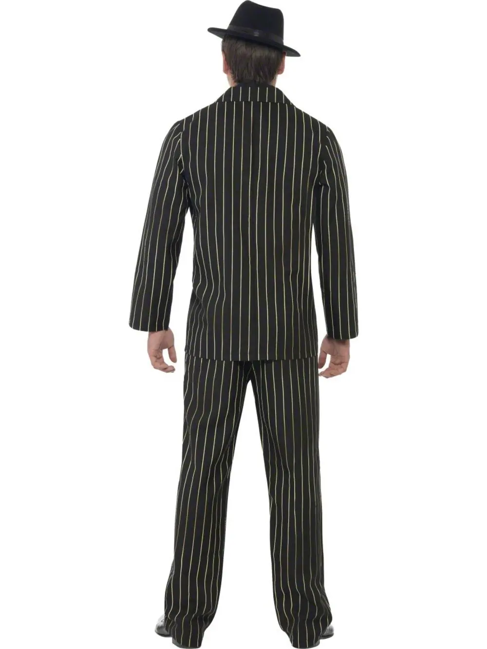 Gold Pinstripe Gangster Suit Costume - Image 3