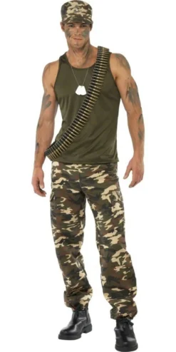 Khaki Camouflage Army Soldier Costume