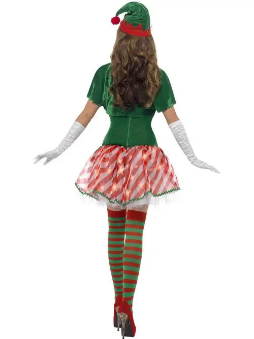 Fever Light Up Elf Costume - Image 4