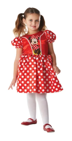 Girls Disney Minnie Mouse Red Dress Costume