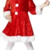 Girls Mini Miss Santa Claus Christmas Costume