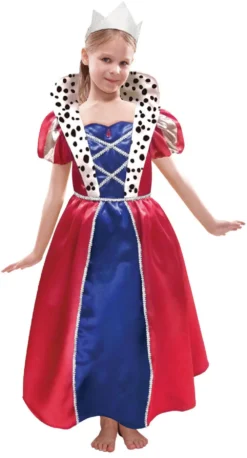 Queen Dress And Crown Costume Set