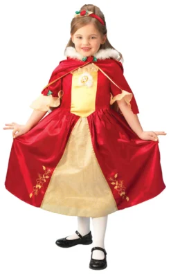 Girl's Disney Princess Belle Deluxe Red Platinum Costume