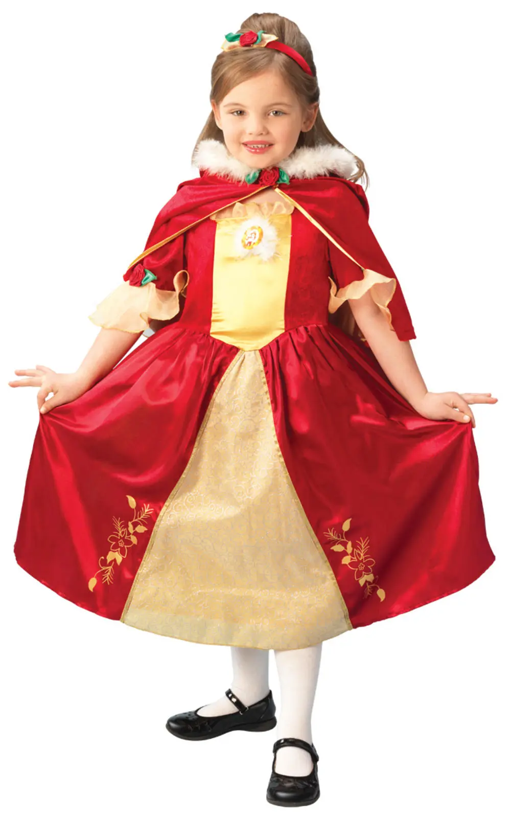 Girl's Disney Princess Belle Deluxe Red Platinum Costume