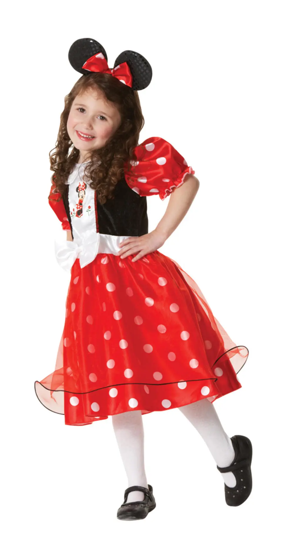 Girls Disney Minnie Mouse Red Spotty Dress Costume