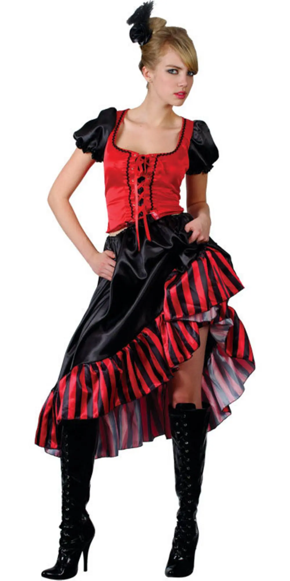 Red Can Can Saloon Girl Costume