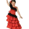 Girls Red Spanish Senorita Costume