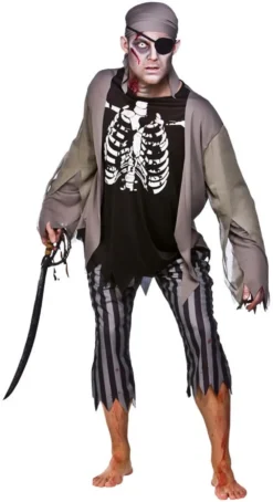 Zombie Skeleton Pirate Costume